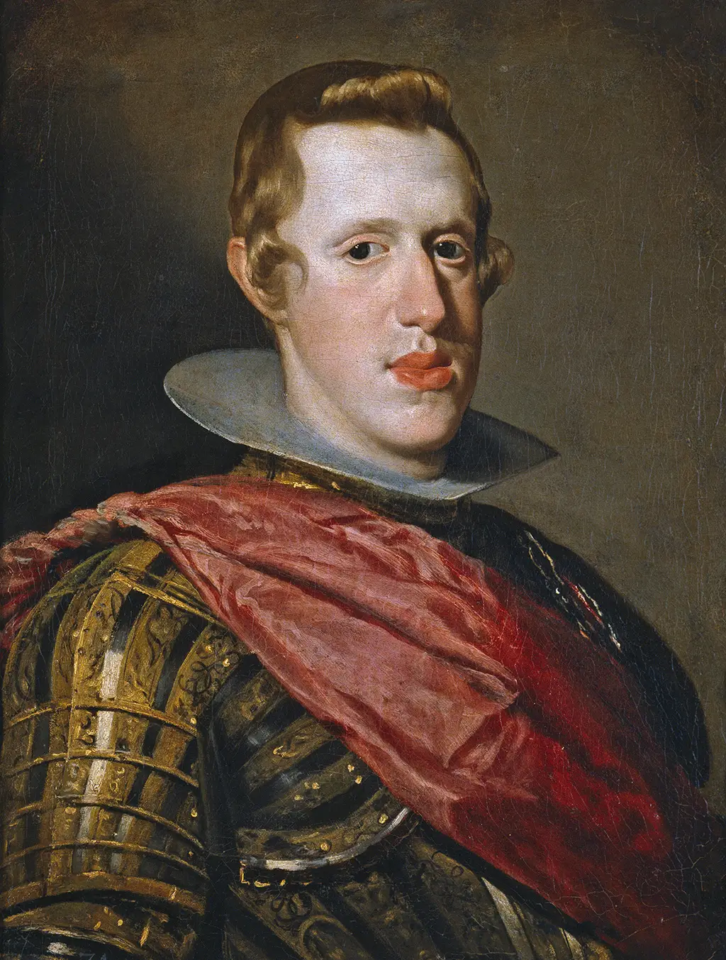 Philip IV in Armour in Detail Diego Velazquez